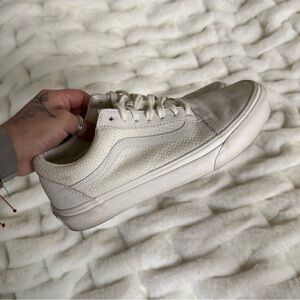 Vans Woven Check Old Skool Sneakers | Platinum Pastel Grey | Women’s Size 7